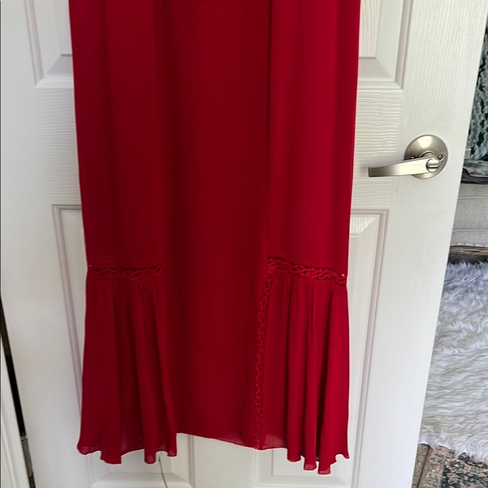 Reformation Domini Elegant Red Women's Dress - Picture 5 of 5